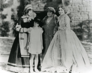 Mary Pickford, Lottie, Charlotte and Gwynne on the set of Dorothy Vernon of Haddon Hall - 1924
