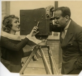 Mary Pickford  gets a close-up of Douglas Fairbanks - 1926 