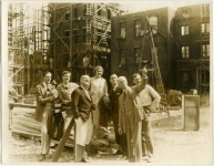 Building the Little Annie Rooney set at Pickford-Fairbanks Studio - 1925 