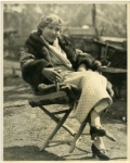 Mary Pickford on the set of Sparrows - 1926 