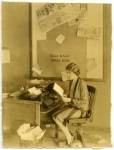 Mary Pickford in the United Artists press room - 1927 