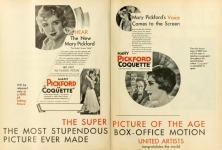 1929 -   Coquette ad from <em>Motion Picture News</em> magazine