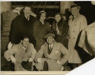 William Farnum, Maria Alba, Mary Pickford, Joseph M. Schenk. Seated: Edward Southerland and Douglas Fairbanks - 1934