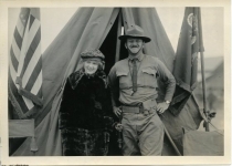 Mary Pickford at Army boot camp - 1918