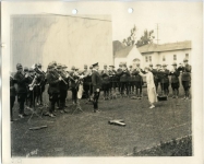 Mary Pickford conducts the Canadian Northwestern Veterans Band - 1925 (ca.)