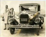 Mary and Doug and their new Ford - 1925 