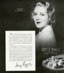 1938 - Mary Pickford Cosmetics advertisement