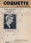 1929  - "Coquette" sheet music