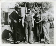 Charlie Chaplin, Ernst Lubitsch, Mary Pickford and Douglas Fairbanks on the set of Rosita - 1923 