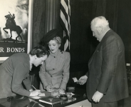 Mary Pickford's war bond tour - 1953 
