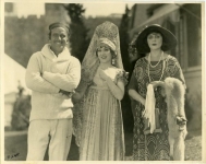 Mary Pickford, Douglas Fairbanks and Theda Bara on the set of Rosita at the Pickford-Fairbanks Studio in Hollywood  - 1923 