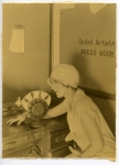 Mary Pickford at United Artists broadcasting on KPLA radio - 1929 