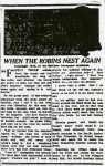 When the Robins nest again - April 17, 1916 (1 of 2)