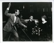 Douglas Fairbanks and Charlie Chaplin visit Mary Pickford on the set of How Could You, Jean? - 1918 
