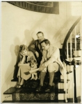 Mary Pickford, Douglas Fairbanks, Zorro and guest at Pickfair - 1922 