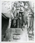 Mary Pickford, Douglas Fairbanks and Charlie Chaplin on the set of Rosita - 1923 