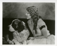 Mary Pickford and dog Robin Hood - 1925