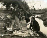 Marshall Neilan, Mary Pickford and Mahlon Hamilton in Daddy-Long-Legs - 1919 