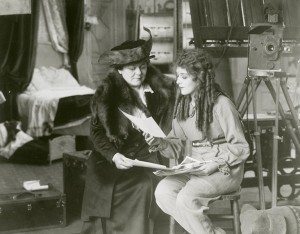 Mary and Charlotte on the Poor Little Rich Girl set, 1916