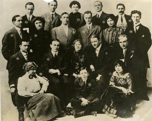 The IMP company, with Mary Pickford, Owen Moore, Charlotte, Jack and Lottie Pickford