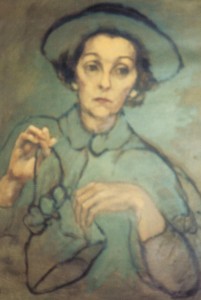 Painting of ZaSu by Frances Marion from the early 1950s