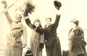 Douglas Fairbanks, Mary Pickford, Charlie Chaplin and Charlotte Hennessey Pickford