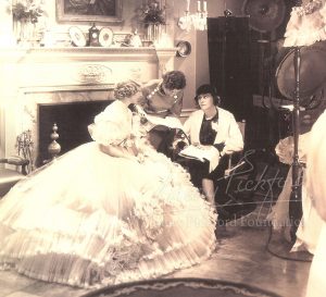 Frances Marion and Mary on the set of Secrets