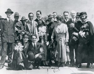 Pickford, Marie Dressler, Chaplin, Fairbanks, with Franklin D. Roosevelt Assistant Secretary of the Navy during WWI