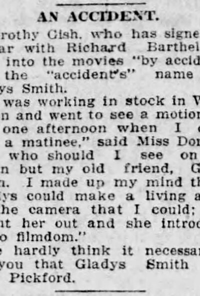 Ottawa Evening Citizen October 1922 – An Accident