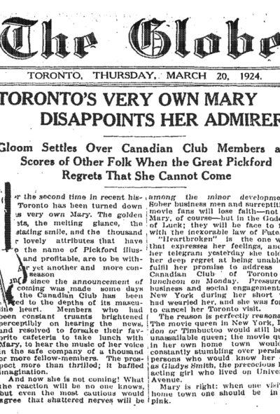 The Globe Toronto March 1920