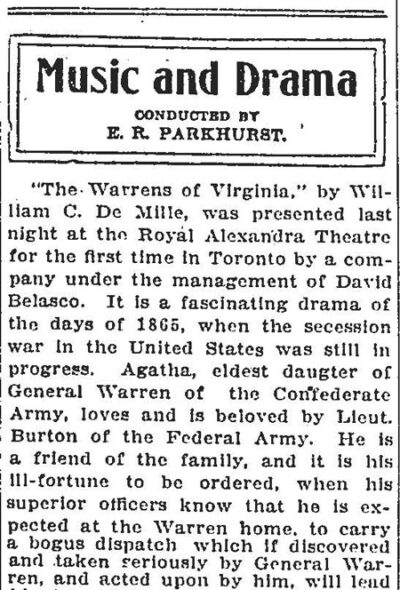 The Globe Toronto January 1909