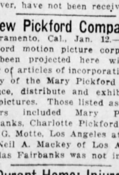 Company Announcement 1926