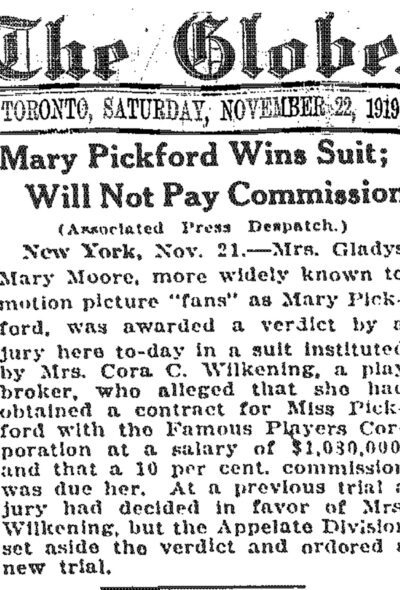 The Globe Toronto November 1919