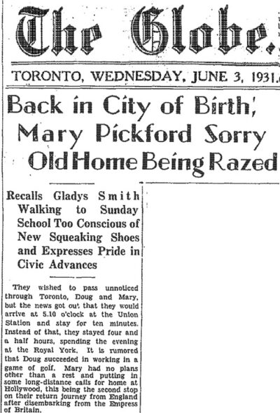 The Globe Toronto June 1931